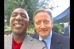 Colin filming Midsomer Murders with Neil Dudgeon.